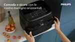 Philips NA150/00 Airfryer Serie 1000 Friggitrice ad Aria Doppio Cestello 7.1 Litri 2450W Nero - immagine 15