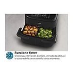 Philips NA150/00 Airfryer Serie 1000 Friggitrice ad Aria Doppio Cestello 7.1 Litri 2450W Nero - immagine 7