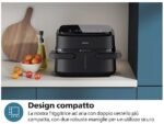 Philips NA150/00 Airfryer Serie 1000 Friggitrice ad Aria Doppio Cestello 7.1 Litri 2450W Nero - immagine 9