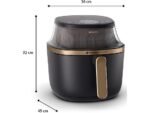 Philips NA342/00 Airfryer Serie 3000 Friggitrice ad Aria con Finestra 7.2 Litri 2000W Nero - immagine 3