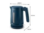 Philips HD9411/70 Serie 3000 Bollitore Elettrico Wireless 2200W 1.7 Litri Blu - immagine 3