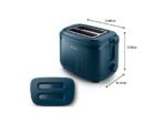 Philips HD2511/70 Serie 3000 Tostapane Elettrico a 2 Fessure Auto-Centranti 830W Blu - immagine 4