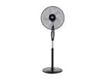 OK OSF 405026 B Ventilatore a Piantana con Telecomando 45W 5 Pale Nero e Grigio