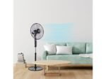 OK OSF 405026 B Ventilatore a Piantana con Telecomando 45W 5 Pale Nero e Grigio - immagine 17