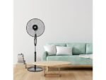 OK OSF 405026 B Ventilatore a Piantana con Telecomando 45W 5 Pale Nero e Grigio - immagine 19