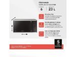 Samsung MG23K3515AS Forno a Microonde con Grill Libera Installazione 800W 23 Litri Silver - immagine 8