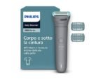 Philips BG3480/15 Bodygroom Serie 3000 Rasoio Corpo e Regolabarba Impermeabile Grigio