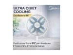Midea MFS302RDDW Ventilatore a Piantana Ultra Silenzioso a 8 Pale con Telecomando 30W Bianco e Azzurro - immagine 13