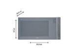 Whirlpool MWP 304 M Forno a Microonde con Grill e Vapore Libera Installazione 900W 30 Litri Specchio e Nero - immagine 4