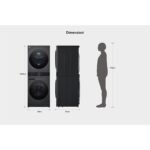 LG WashTower WT1210BBF 12/10 Kg Classe A AI DD Wi-Fi con Pompa di Calore Platinum Black - immagine 18