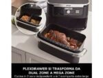 Ninja Friggitrice ad Aria FlexDrawer AF500EU - MegaZone Modulabile 10.4 L, Dual Zone, 2470W, Nero - immagine 5