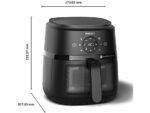 Philips Friggitrice ad Aria Serie 2000 NA221/00 - Cestello con Finestra 4.2 L, Rapid Air, 1500W, Nero - immagine 4