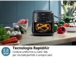 Philips Friggitrice ad Aria Serie 2000 NA221/00 - Cestello con Finestra 4.2 L, Rapid Air, 1500W, Nero - immagine 6