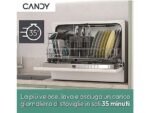 Candy Lavastoviglie Compatta Piano Tavolo CP 6E51LW - 55 cm, Bianco, Classe E - immagine 5