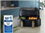 Philips Friggitrice ad Aria Serie 3000 NA352/00 - Doppio Cestello 9 L, 2750W, Nero/Oro - immagine 13