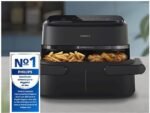 Philips Friggitrice ad Aria Serie 1000 NA150/00 - Doppio Cestello 7.1 L, RapidAir, 2450W, Nero - immagine 12