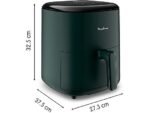 MOULINEX EasyFry Max EZ2453 Friggitrice ad Aria 5L 1500W 10 Programmi Verde Scuro - immagine 7