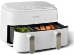 Philips Friggitrice ad Aria Serie 3000 NA353/10 - Doppio Cestello 9 L, 2750W, Bianco - immagine 2