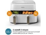 Philips Friggitrice ad Aria Serie 3000 NA353/10 - Doppio Cestello 9 L, 2750W, Bianco - immagine 4