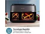 Philips Friggitrice ad Aria Serie 3000 NA353/10 - Doppio Cestello 9 L, 2750W, Bianco - immagine 5