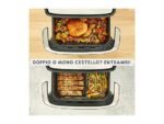 MOULINEX Dual Easy Fry Flex EZ922D Friggitrice ad Aria 9L 2700W Modalità Sync Acciaio Inox - immagine 4