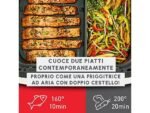 MOULINEX Dual Easy Fry Flex EZ922D Friggitrice ad Aria 9L 2700W Modalità Sync Acciaio Inox - immagine 6