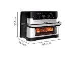 MOULINEX Dual Easy Fry Flex EZ922D Friggitrice ad Aria 9L 2700W Modalità Sync Acciaio Inox - immagine 9