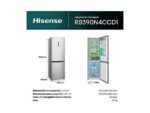Hisense Frigorifero Combinato Libera Installazione RB390N4CCD1 - 186 cm, No Frost, Inox, Classe D - immagine 3