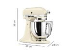 KitchenAid Artisan 5KSM125EMH Impastatrice Planetaria 300W 4.8L Milkshake - immagine 7