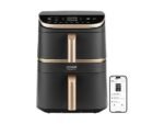 COSORI Friggitrice ad Aria Turbo Tower Pro Smart CSDC123SD - Cestello 10.8 L, Wi-Fi, 2630W, Nero/Oro