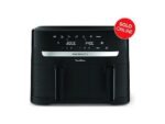 MOULINEX Dual Easy Fry EZ901N Friggitrice ad Aria 8.3L 2700W Doppia Zona Nero - immagine 2