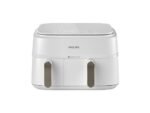 Philips Friggitrice ad Aria Serie 3000 NA353/10 - Doppio Cestello 9 L, 2750W, Bianco