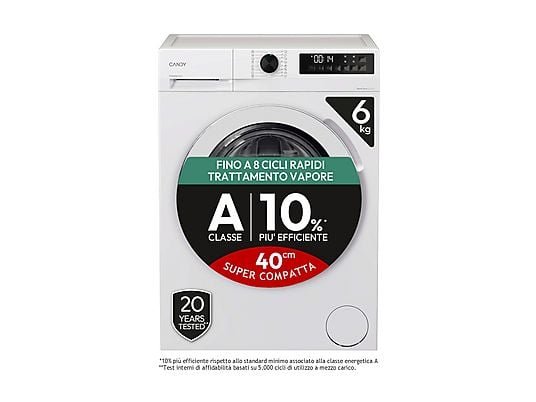 ASSET_MMS_167954850.jpg Candy GD 26SS6-S Slim 6 Kg Classe A 1200 Giri con Vapore e 16 Programmi - immagine 1