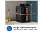 Philips Friggitrice ad Aria Verticale Serie 4000 NA462/80 Doppio Cestello con Finestra 10 L, 2750W, PFAS Free, Bianco - immagine 5