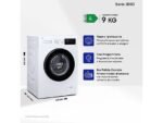 SAMSUNG WW90FG3M05AWET Lavatrice 9 Kg 1400 Giri Classe A Slim 52 cm Vapore Igienizzante - immagine 2
