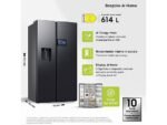 Samsung Frigorifero Americano Side-by-Side RS90F64EDFEF - 621 L, No Frost, Wi-Fi, Metal Inox, Classe E - immagine 2