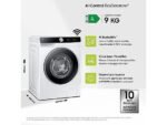 SAMSUNG WW90DG6U85LKU3 Lavatrice 9 Kg 1400 Giri AI Ecobubble con Dosaggio Automatico e Wi-Fi - immagine 2