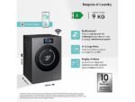 SAMSUNG WF90F09C4SU3 Lavatrice 9 Kg 1400 Giri Classe A AI Home 7” Touch Dark Silver - immagine 2