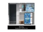 LG Frigorifero Combinato Libera Installazione GBBW322CEV - Fit & Max 70 cm, 33 dB, No Frost, Wi-Fi, Nero, Classe C - immagine 4