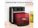 Moulinex Forno Friggitrice ad Aria Easy Fry Multifunction AL556D - 15 L, Girarrosto, 1800W, Acciaio Inox - immagine 3