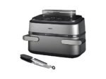 Philips Friggitrice ad Aria Serie 5000 Maxi NA565/02 - 9.5 L, Con Vapore, 2750W, PFAS Free, Inox/Nero