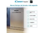 Candy Lavastoviglie a Libera Installazione CF 3C7L0X - 60 cm, Inox, Wi-Fi, Smart Door, Classe C - immagine 8