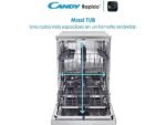 Candy Lavastoviglie a Libera Installazione CF 3C7L0X - 60 cm, Inox, Wi-Fi, Smart Door, Classe C - immagine 9