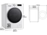LG F4WR6010A0W 10 Kg Classe A 1400 Giri Wi-Fi con Vapore AI Wash e TurboWash - immagine 2