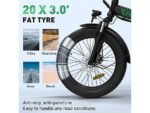 Hitway BK11 Bicicletta Elettrica Pieghevole 250W 36V Ruote 20 Alluminio Verde - immagine 3
