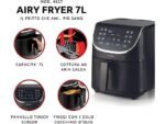 Ariete Friggitrice ad Aria Airy Fryer XXL 4627/00 - Cestello 2.8 kg, Touch, 1800W, Nero/Metallo - immagine 2