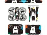Wigento Set Adesivi Protettivi Skin Design Multicolore per DJI Neo Drone e Controller - immagine 2