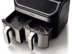 Ariete Friggitrice ad Aria Airy Fryer Dual Metal 4625/00 - 2 Cestelli 3.6 kg, Touch, 2100W, Nero/Silver - immagine 2