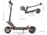 Joyor S5 Pro Monopattino Elettrico 500W Biammortizzato Batteria Rimovibile Nero Arancione - immagine 4