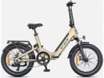 Engwe L20 3.0 Boost Fat Bike Elettrica Pieghevole 250W 48V Schermo a Colori Bluetooth Nero